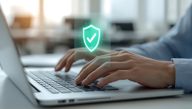 Veilig werken op een laptop met beveiligde verbinding